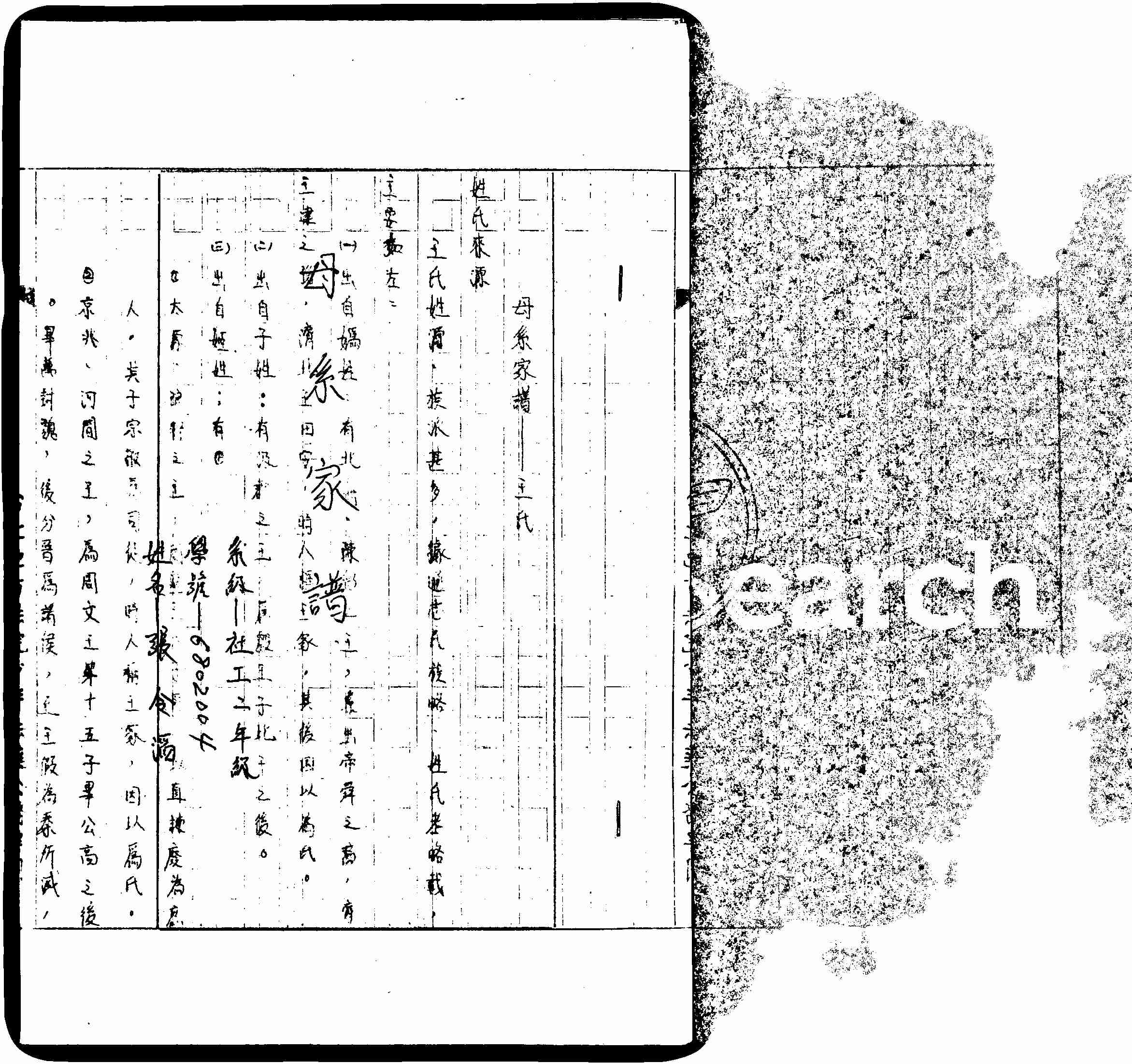 家谱第一张图片