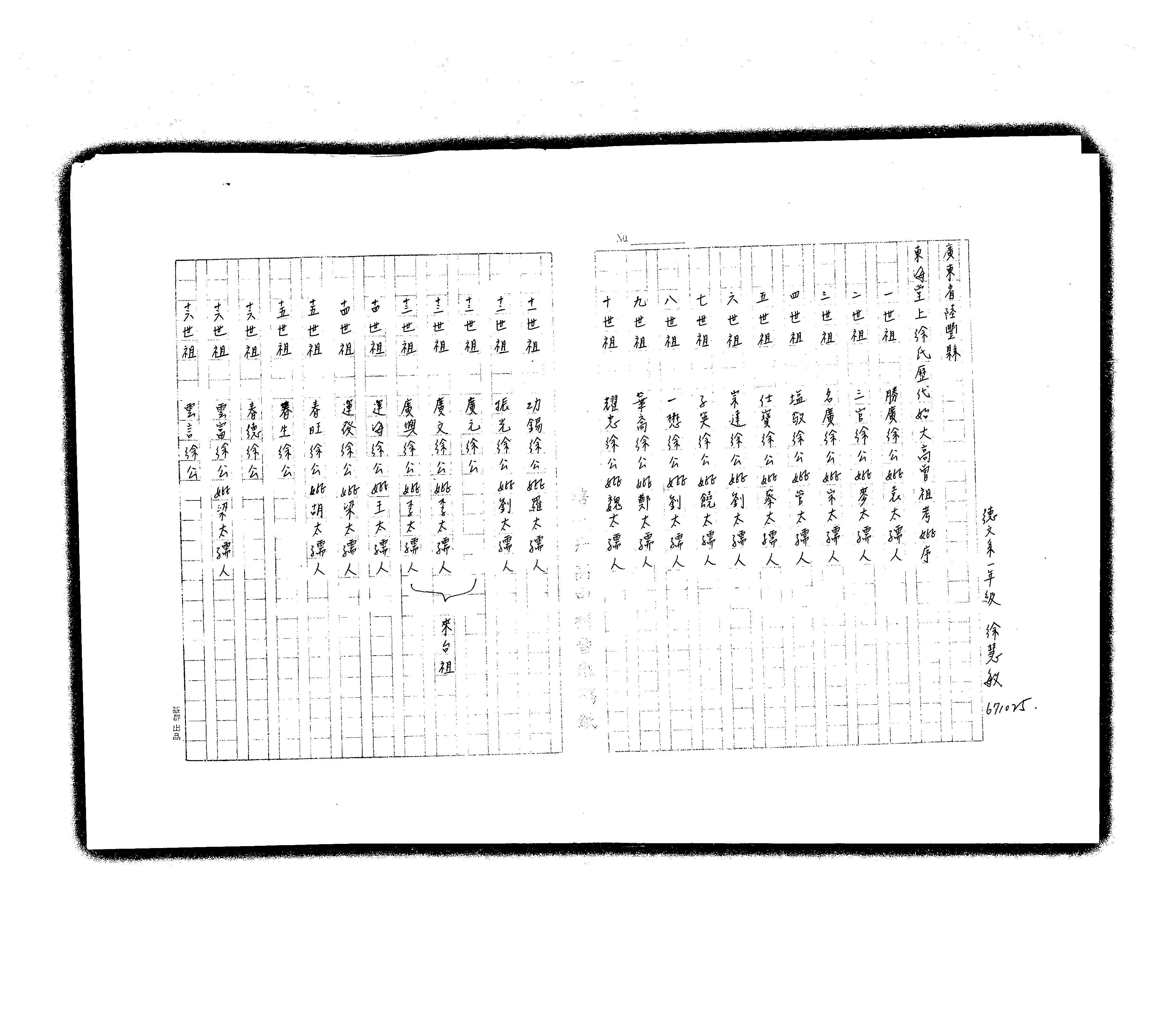 家谱第一张图片