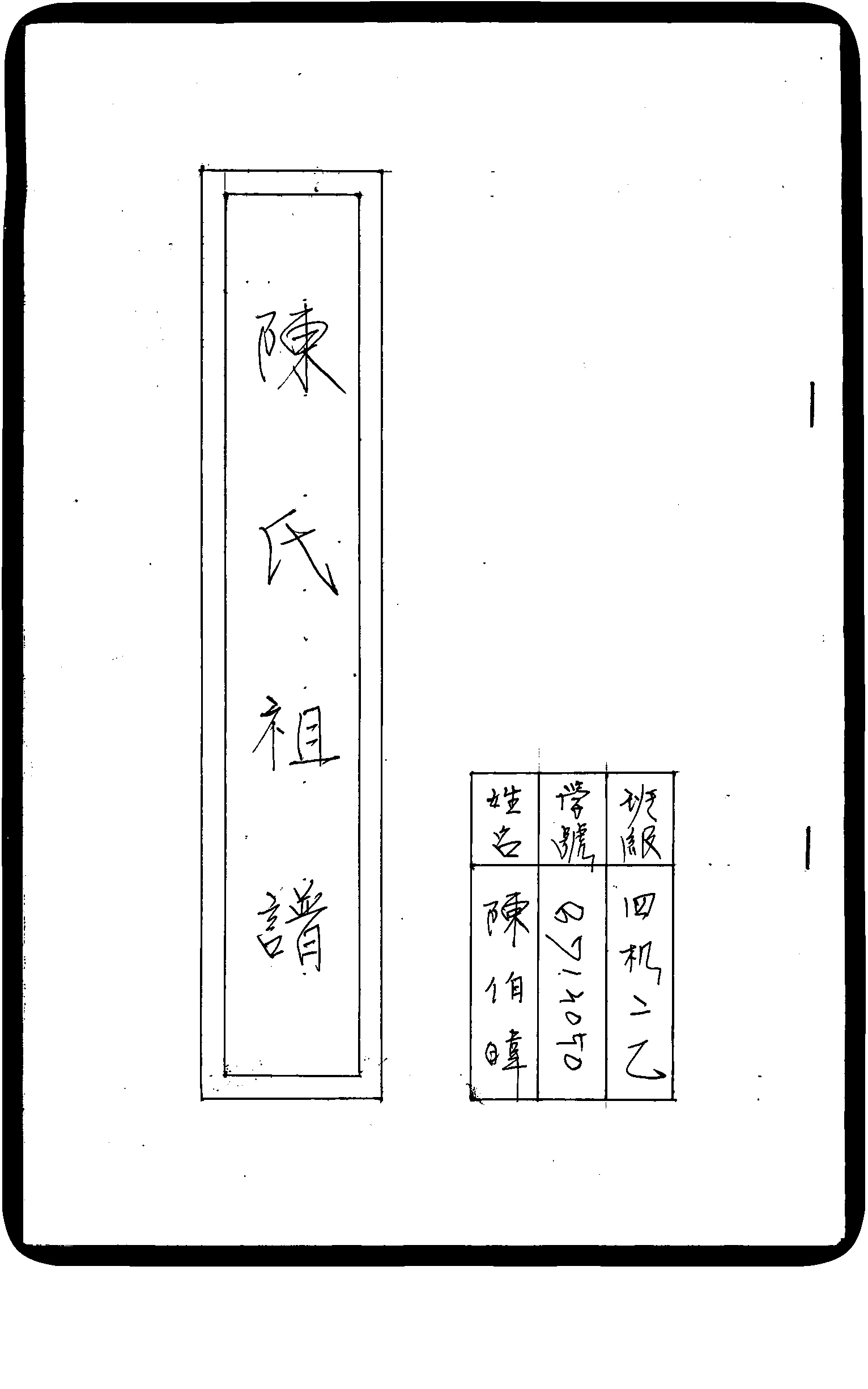 家谱第一张图片