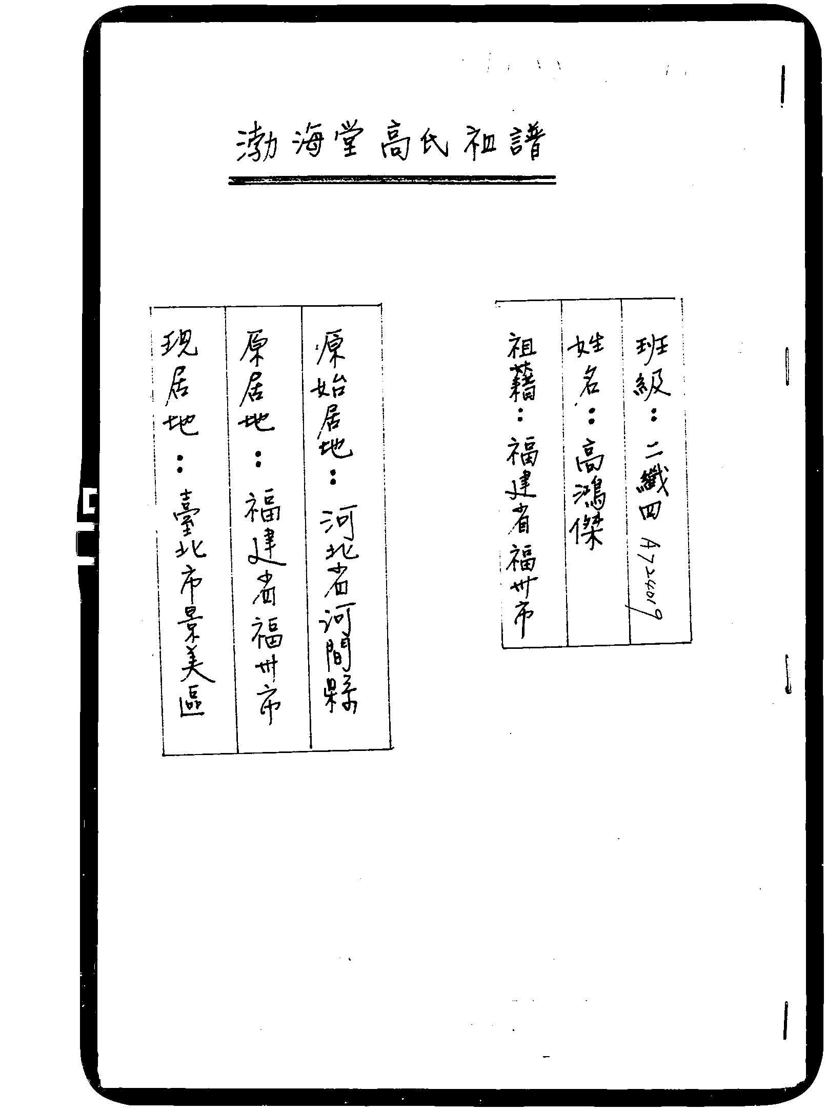 家谱第一张图片