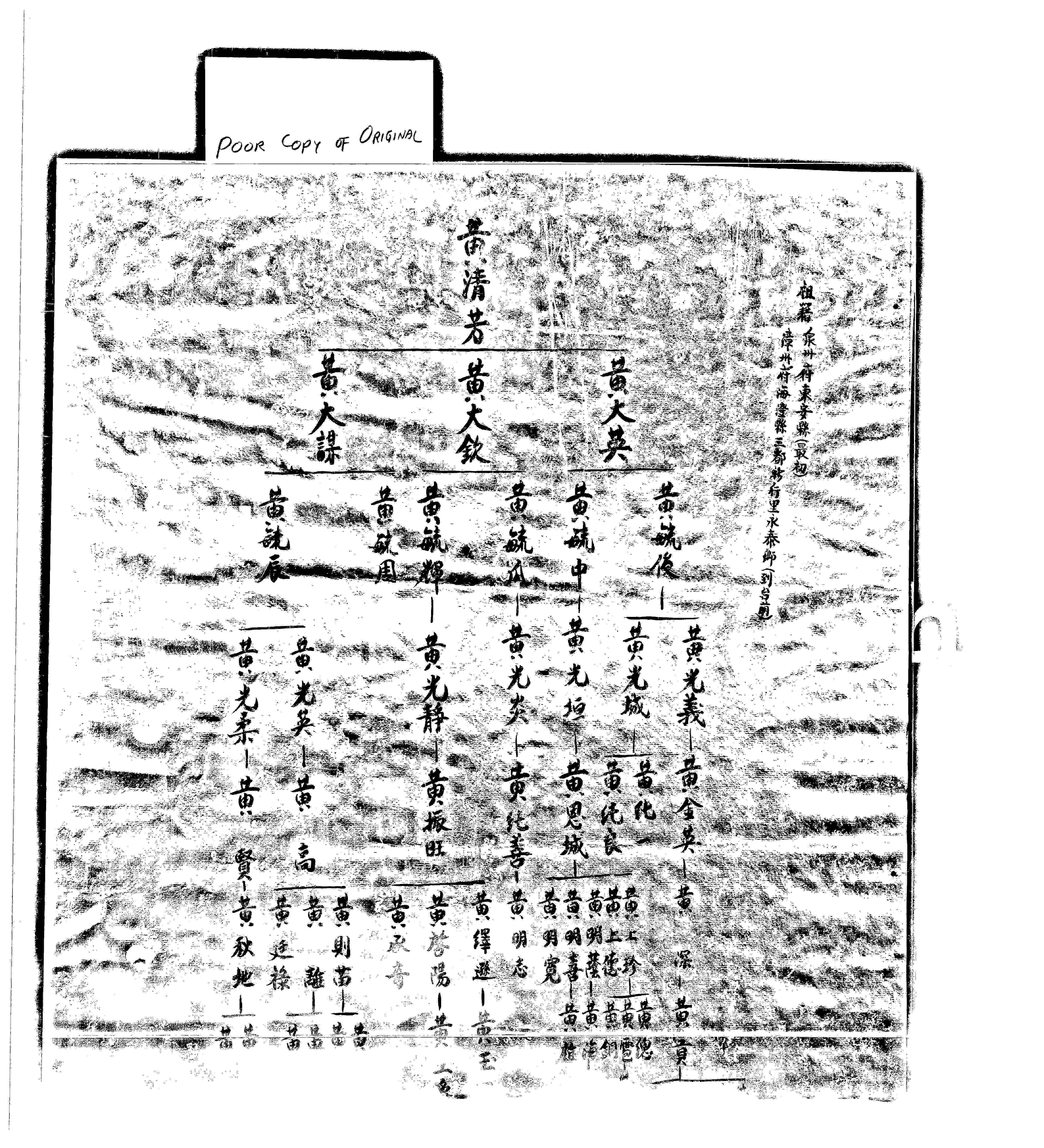 家谱第一张图片