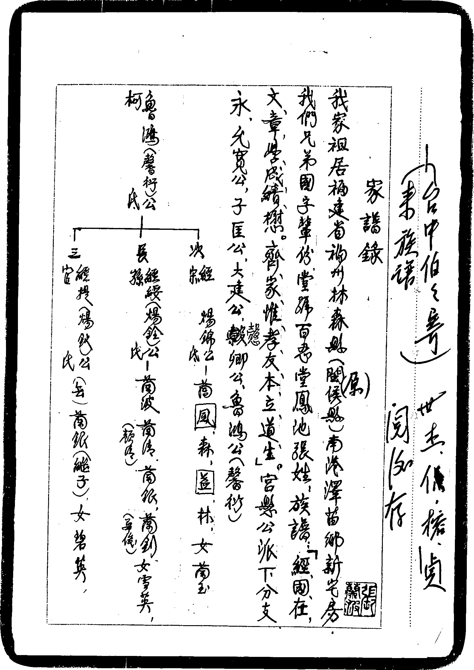 家谱第一张图片