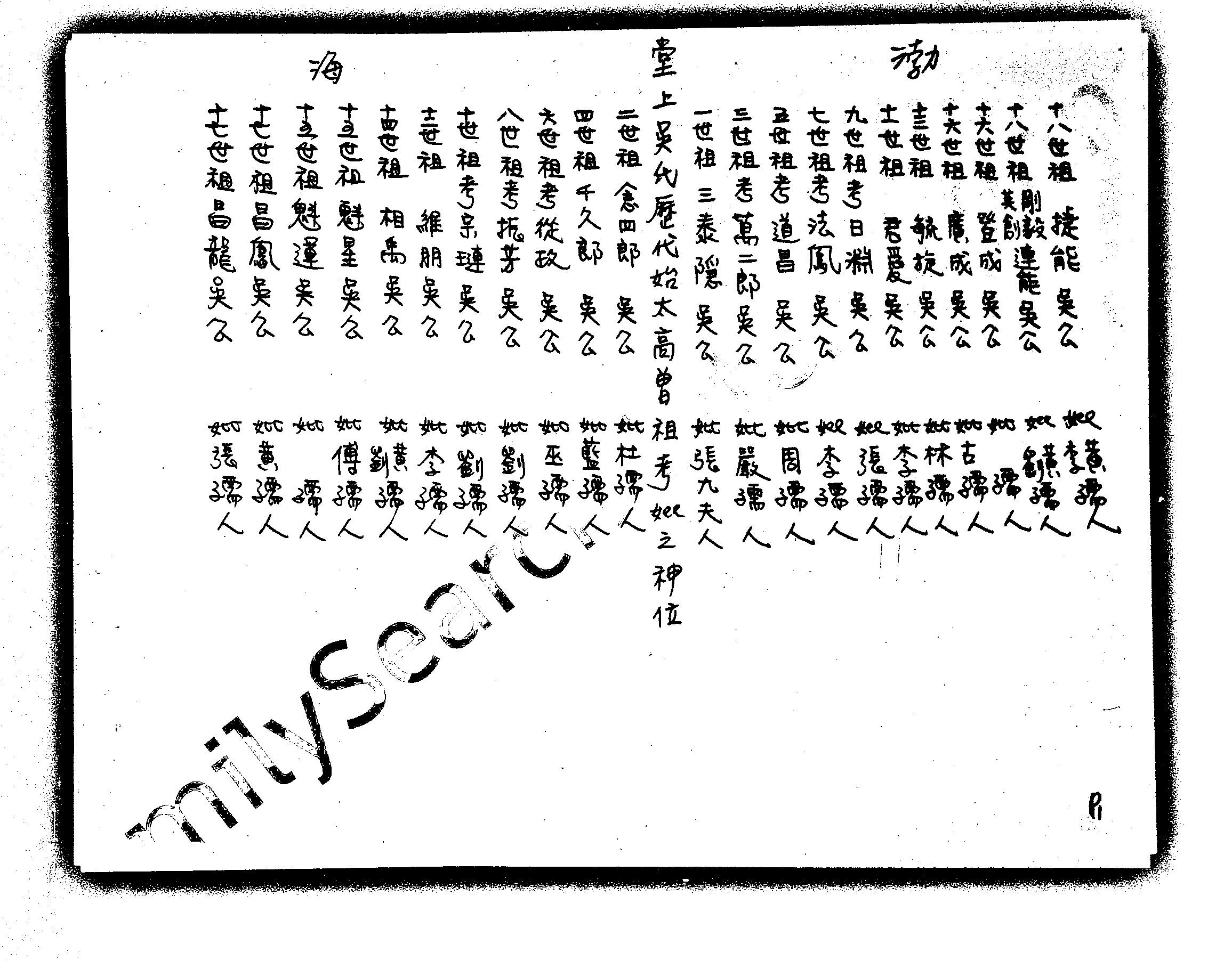 家谱第一张图片