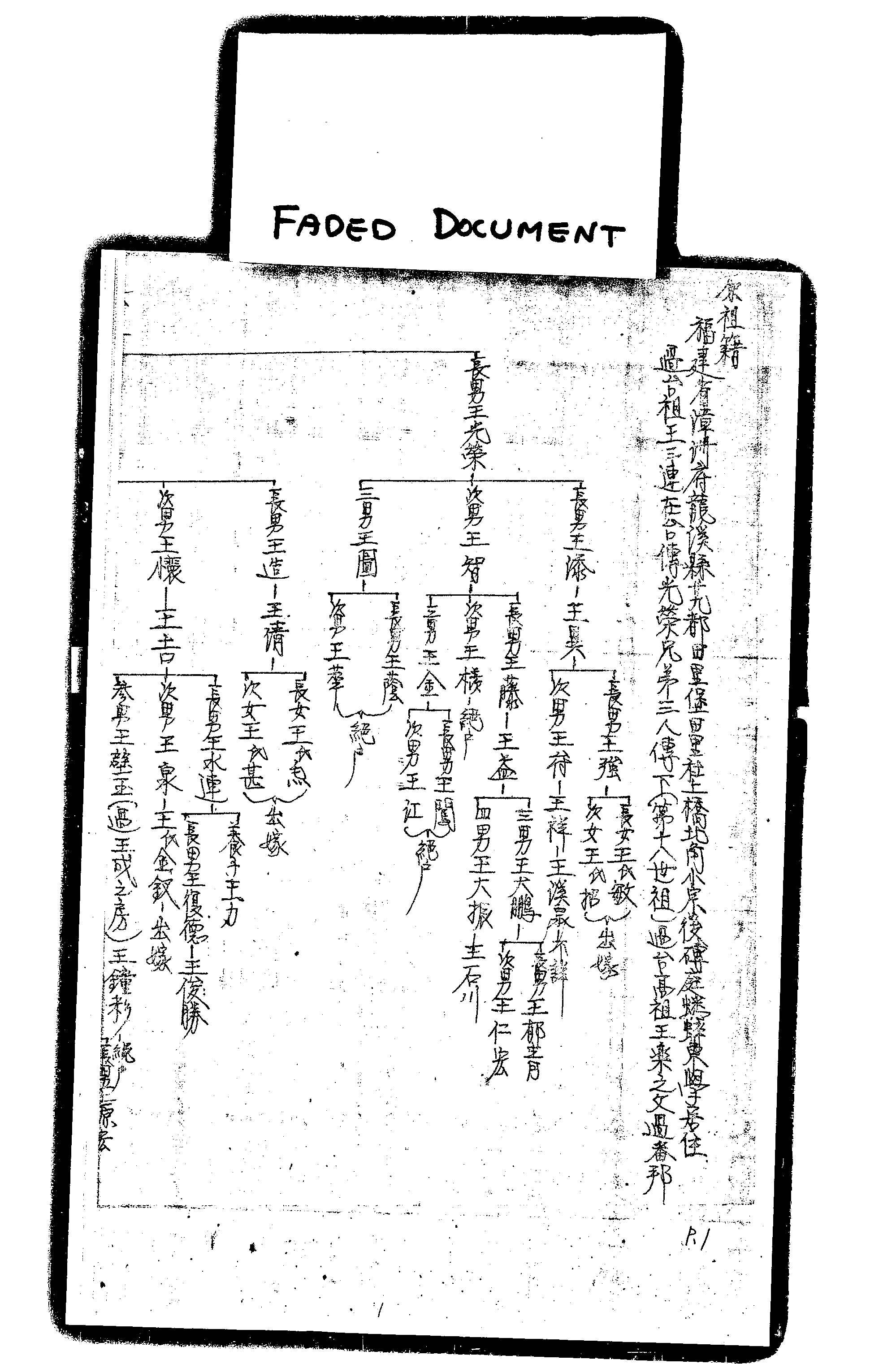 家谱第一张图片