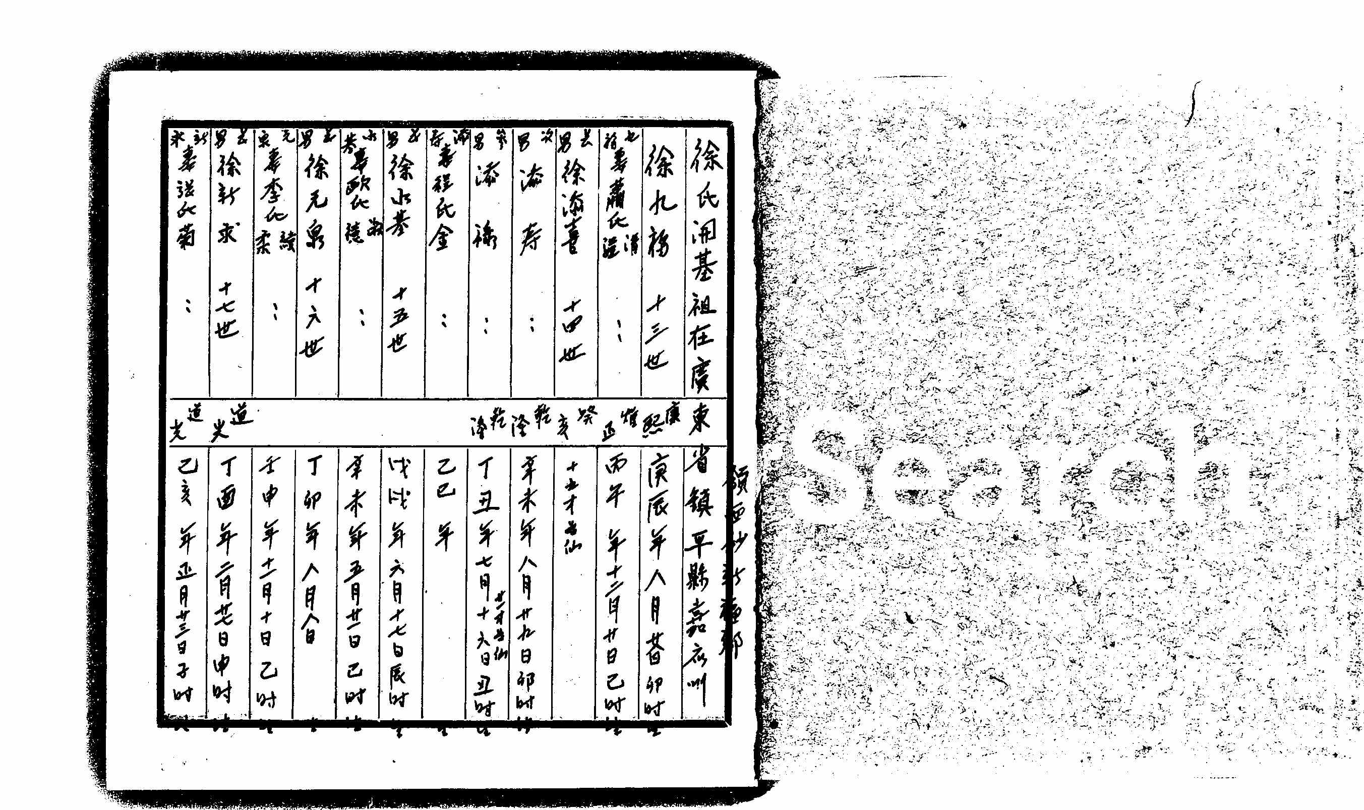 家谱第一张图片