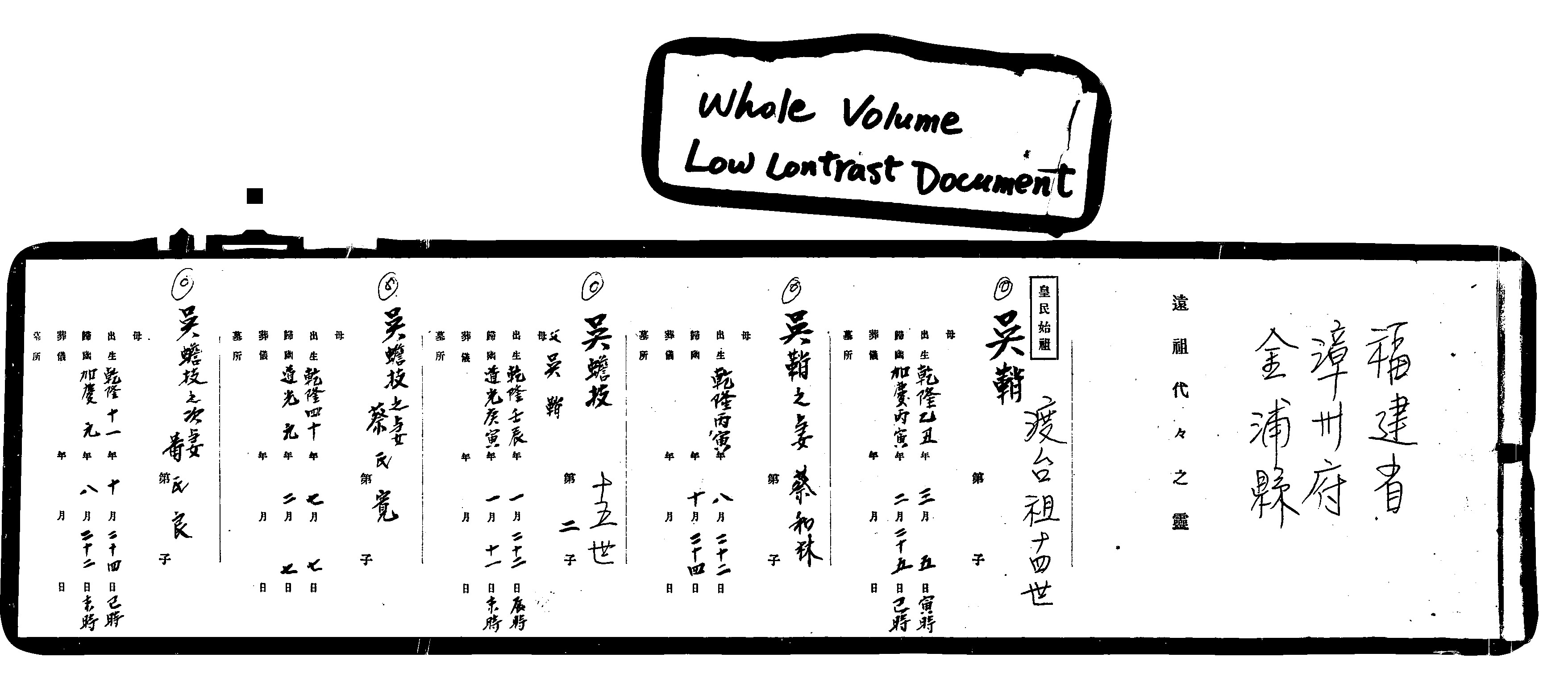 家谱第一张图片